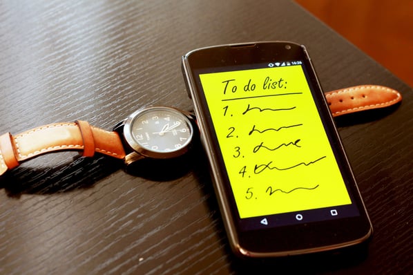 set a to-do list on your smartphone